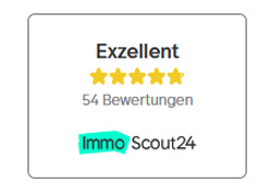 Top bewertet auf Immoscout